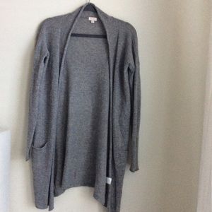 Cuyana Gray Cashmere Long Cardigan Size XS/ Small